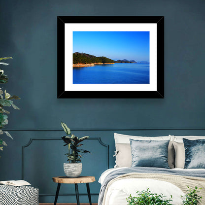 Qiandao Lake Rocky Shoreline Wall Art