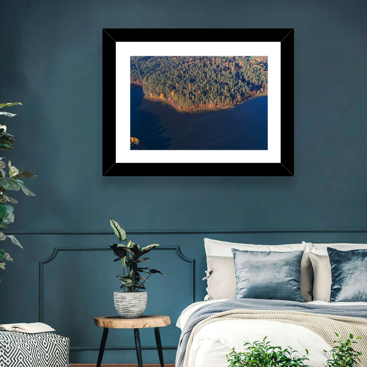 Lake Dolysets Aerial View Wall Art