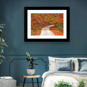 Misty Autumn Pathway Wall Art