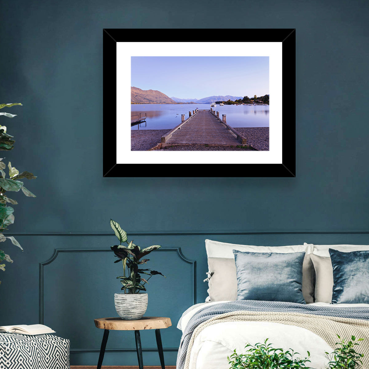 Wanaka Pier at Twilight Wall Art
