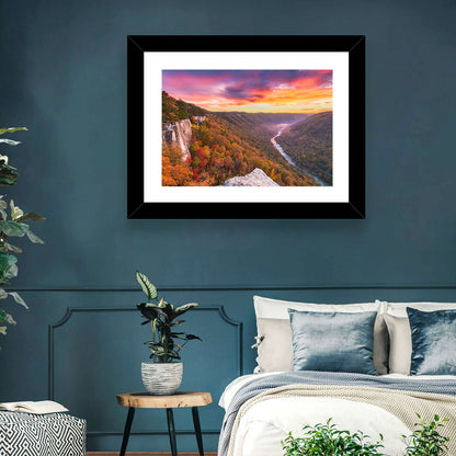 New River Gorge Sunset Wall Art