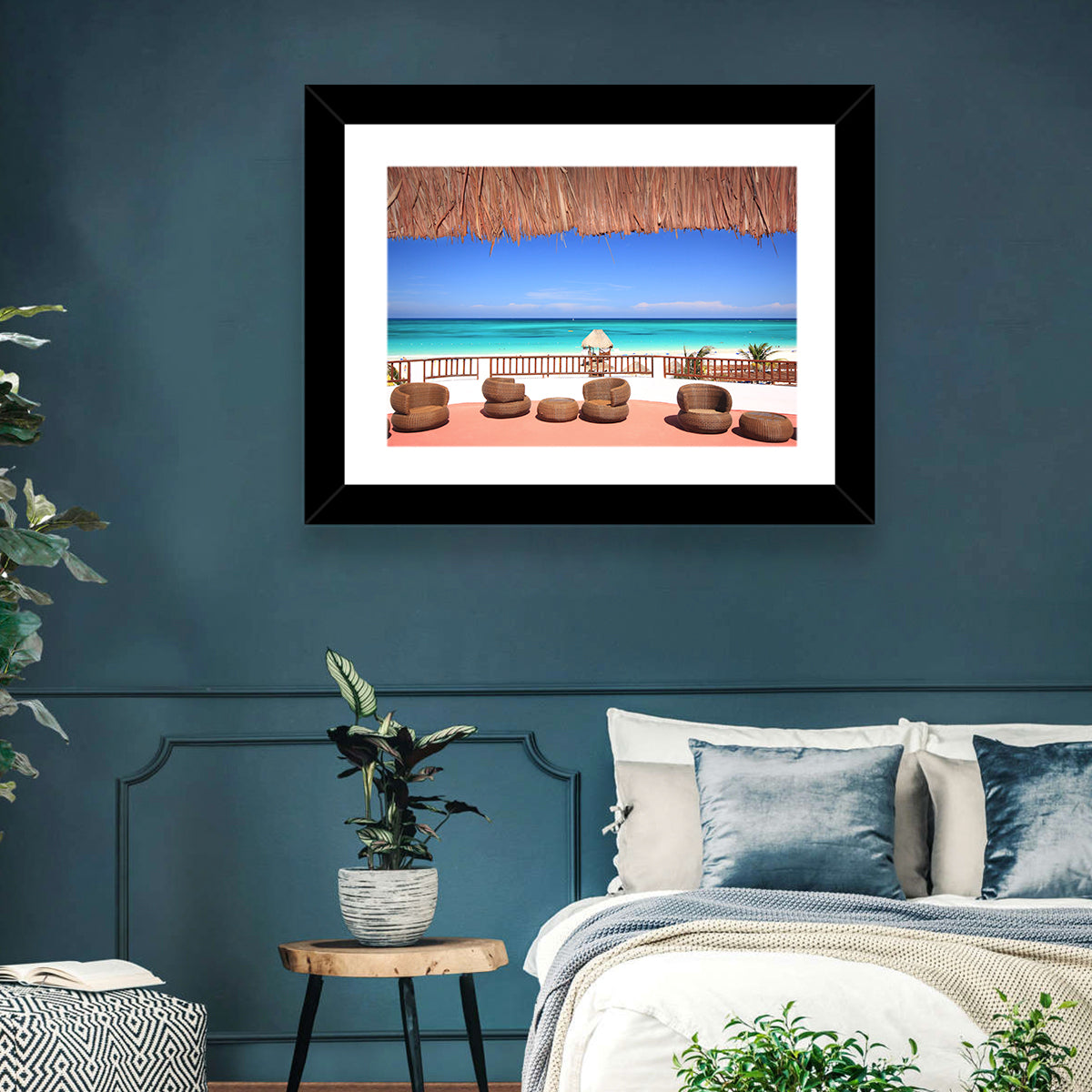 Beach Resort Balcony View Wall Art