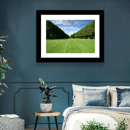 Tree-lined Manicured Lawn Wall Art