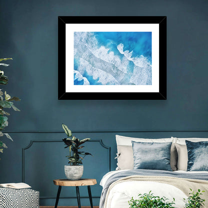 Aerial Turquoise Waves Wall Art