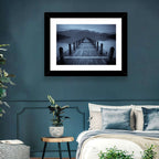 Long Lake Pier at Dusk Wall Art