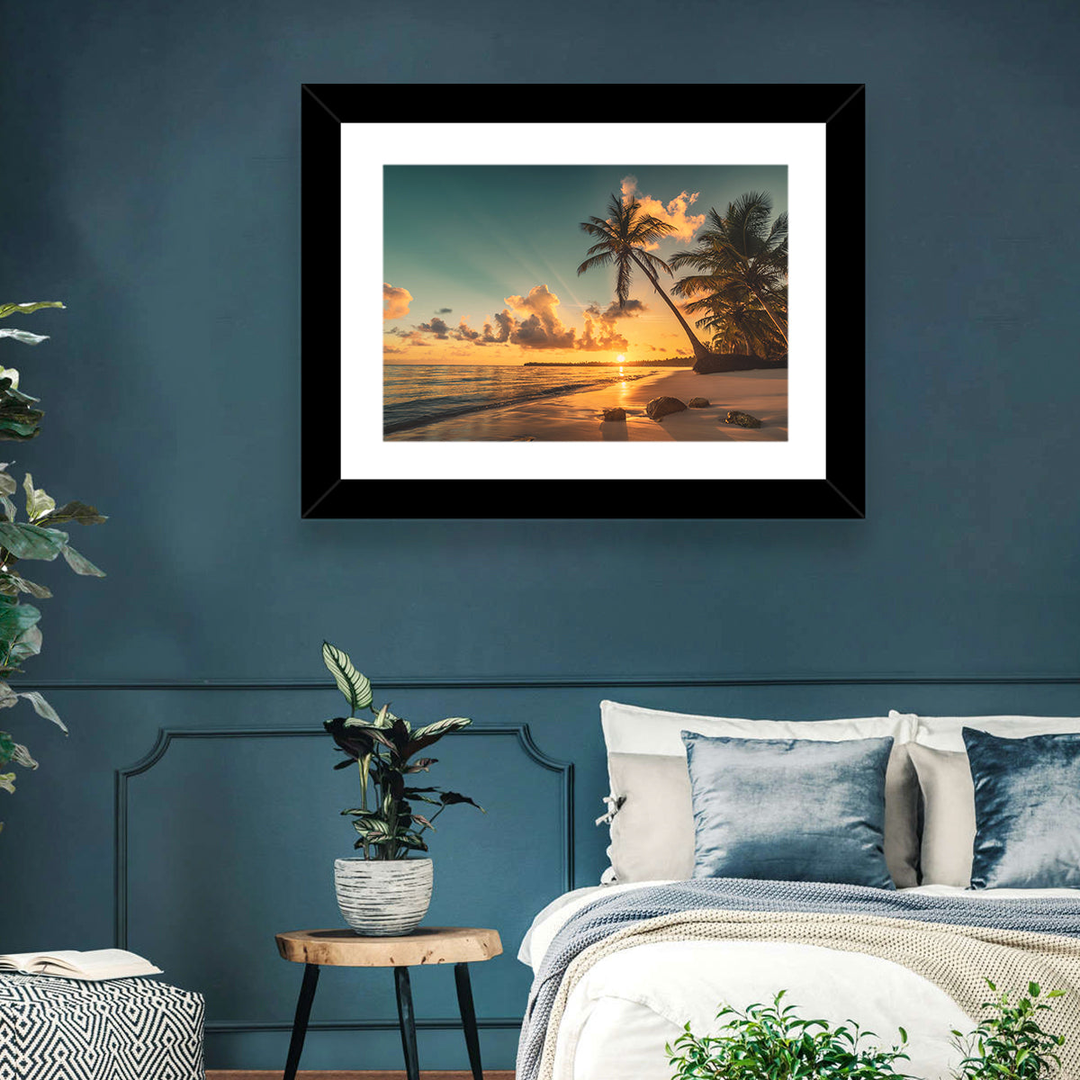 Golden Hour Palm Beach Sunset Wall Art