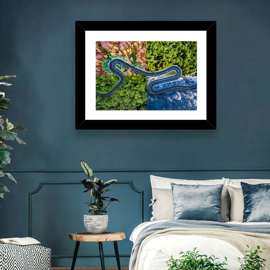 Four Seasons Winding Road Wall Art