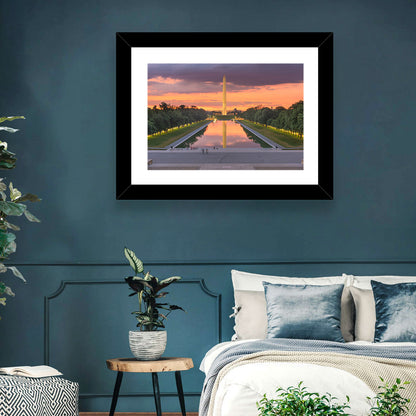 Washington Monument at Dusk Wall Art
