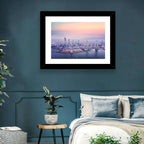 Kuwait City Twilight Skyline Wall Art