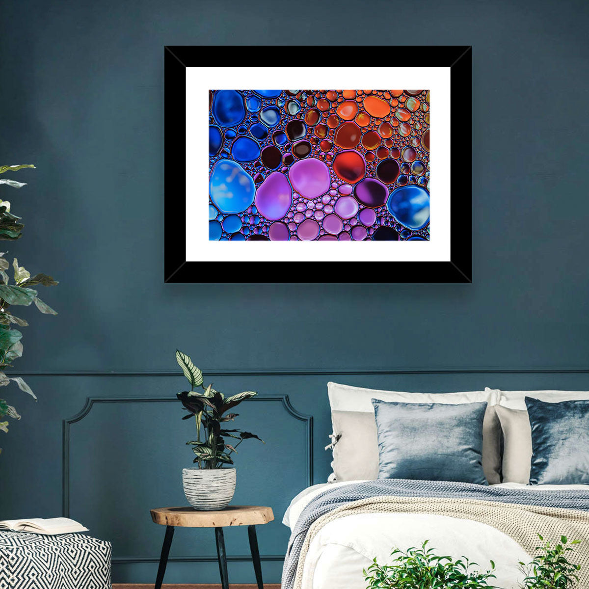 Flowing Bubbles Abstract Wall Art