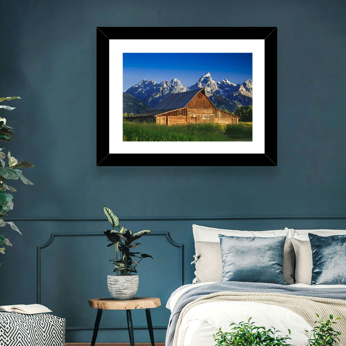 T.a. Moulton Barn, Grand Teton Wall Art in a room, landscape