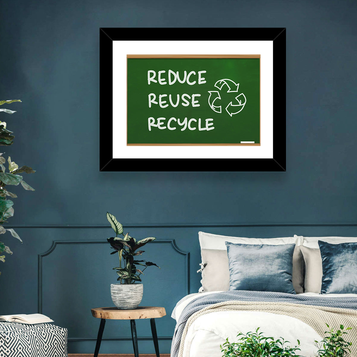 Reduce Reuse Recycle Chalkboard Wall Art