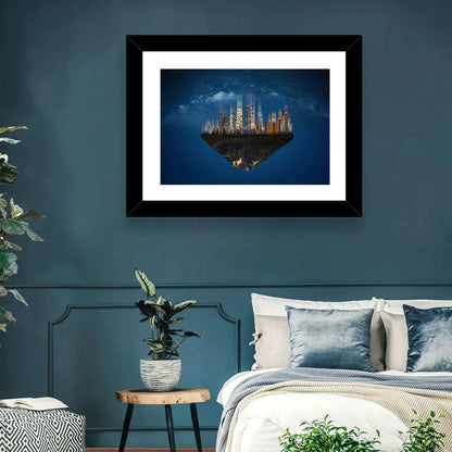 Floating City Island Wall Art