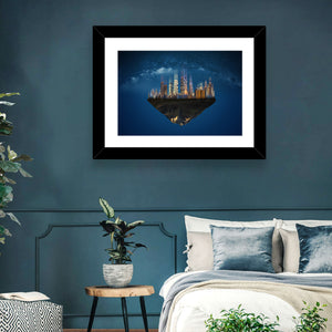 Floating City Island Wall Art