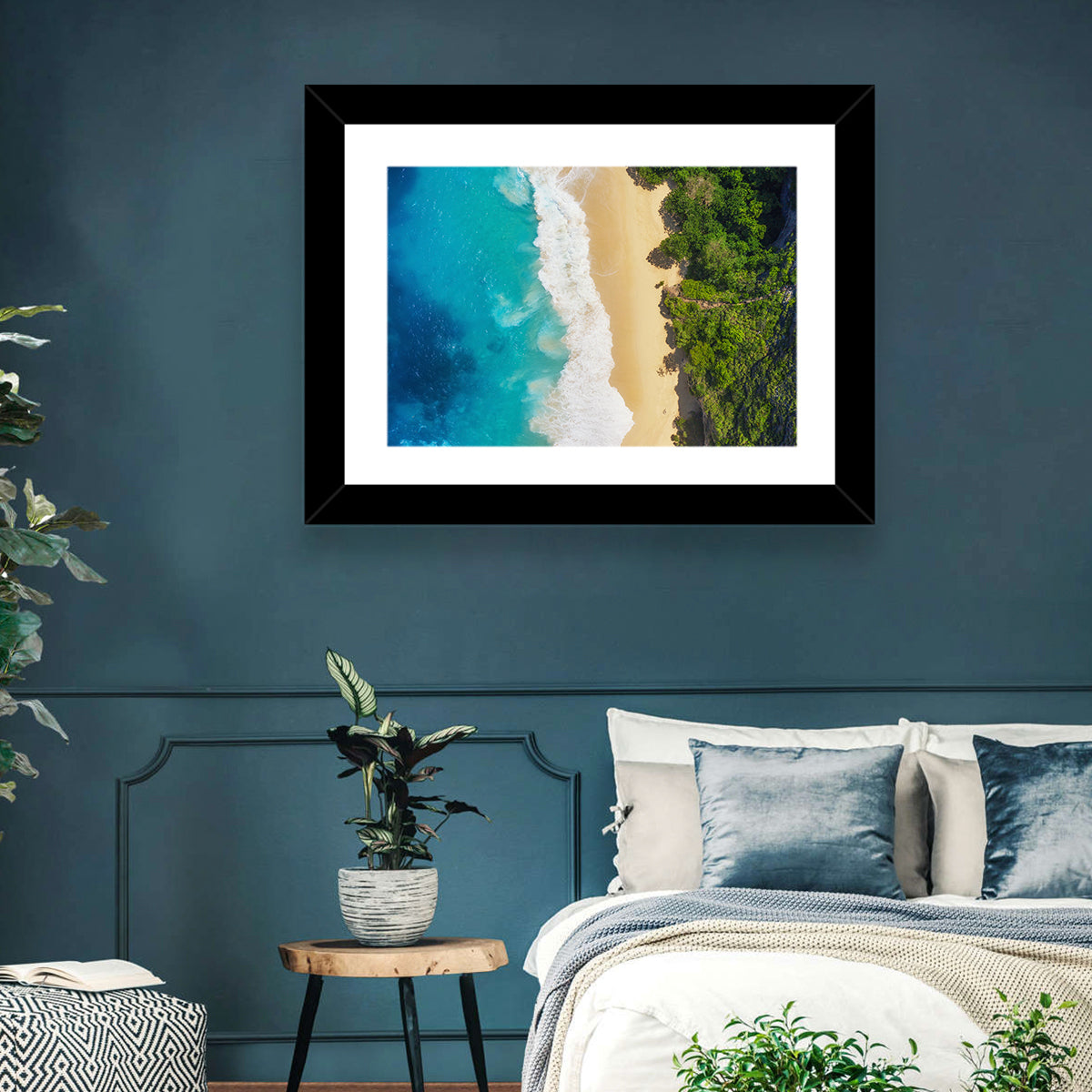 Aerial Turquoise Beach View Wall Art