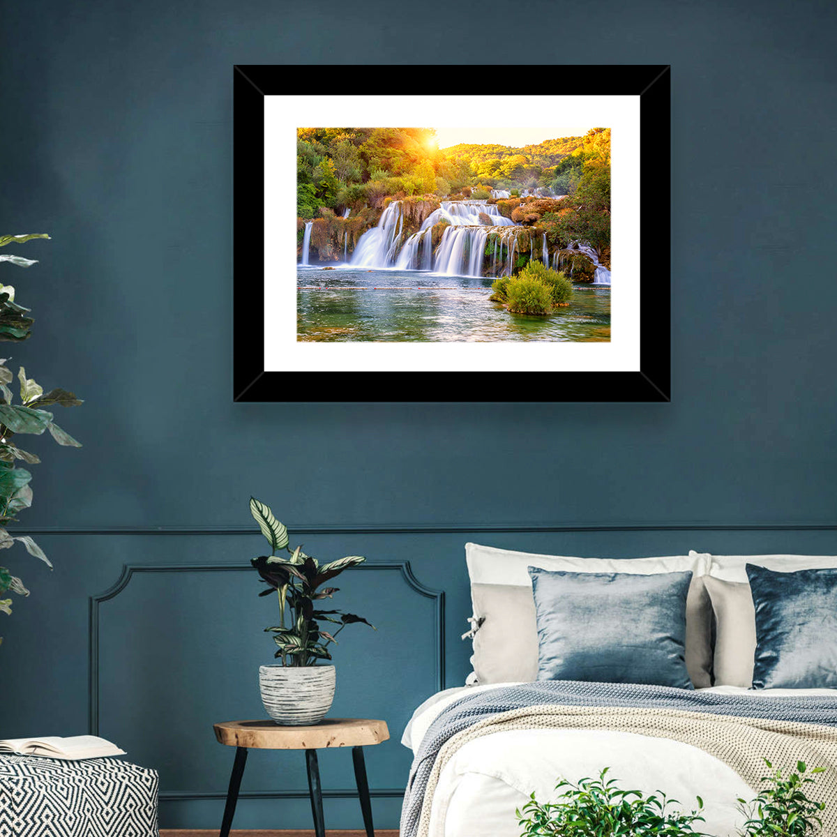 Skradinski Buk Waterfall at Golden Hour Wall Art