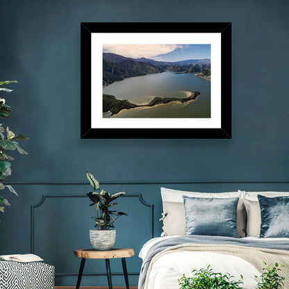 Pyramid Lake Aerial View Wall Art