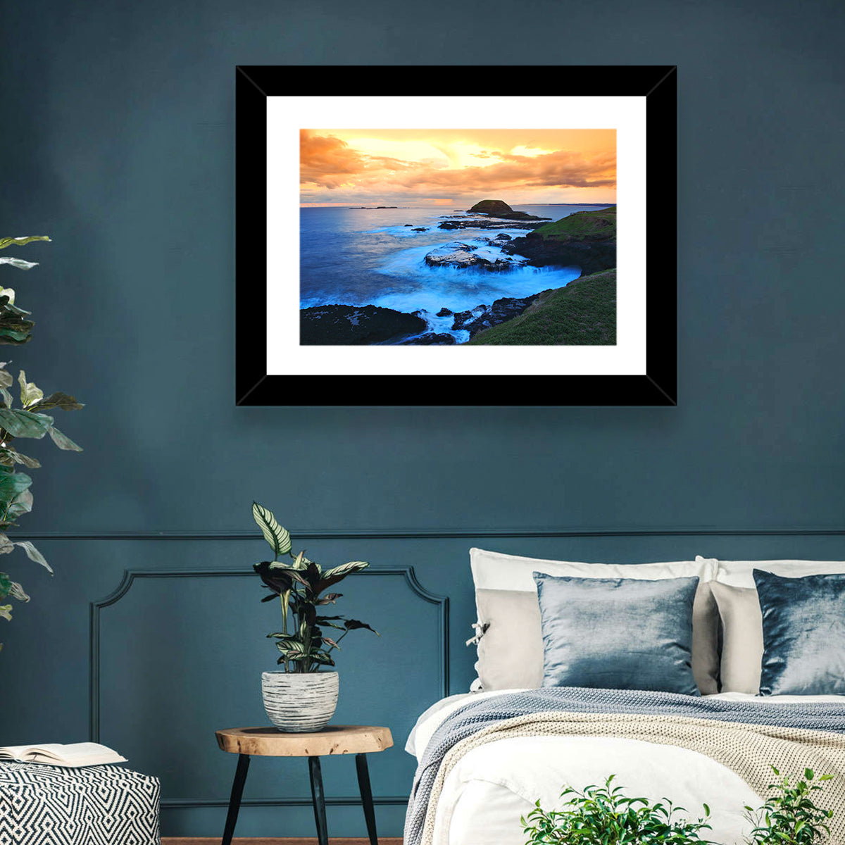 Phillip Island Cliffs at Sunset Wall Art