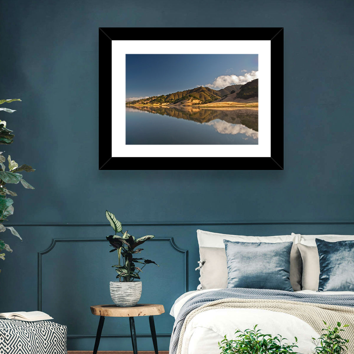 Uvas Reservoir Morning Reflection Wall Art
