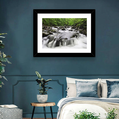 Smoky Mountains Cascading Stream Wall Art