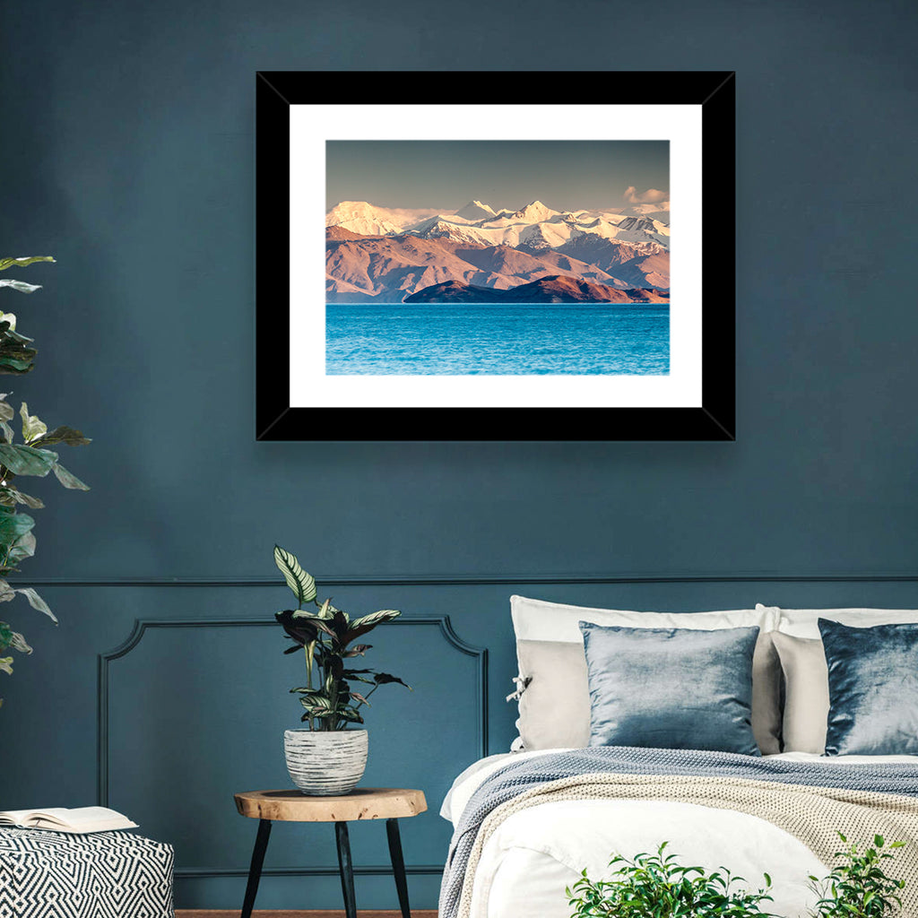 Karakul Lake at Golden Hour Wall Art