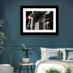 Ringed Planet Cityscape Wall Art