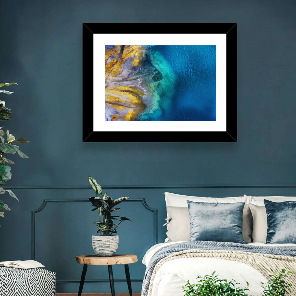 Golden Coast Abstract Wall Art