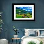 Lungern Village Panorama Wall Art