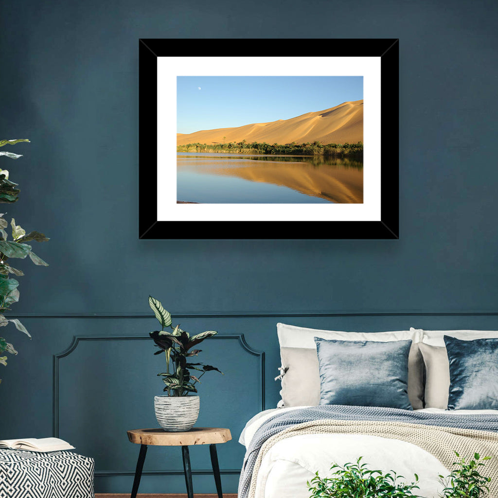 Desert Oasis Reflection Wall Art