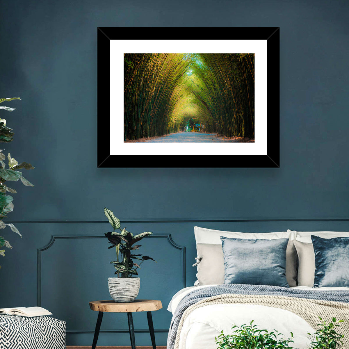 Arched Bamboo Tunnel Wall Art