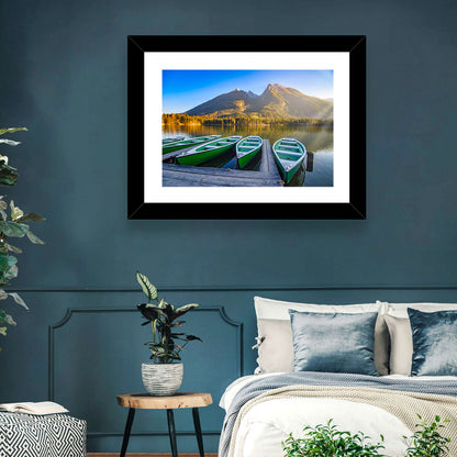 Moored Boats at Hintersee Wall Art