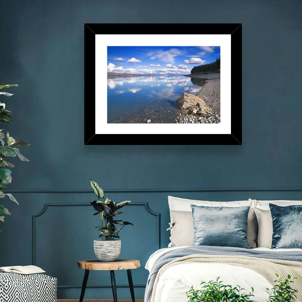 Pukaki Pebbled Shoreline Wall Art