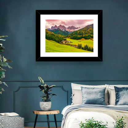 St Johann Church, Santa Maddalena Wall Art