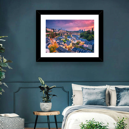 Luxembourg Grund at Dusk Wall Art