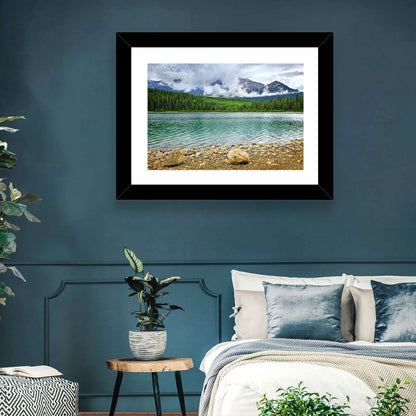 Patricia Lake Cloudy Peaks Wall Art