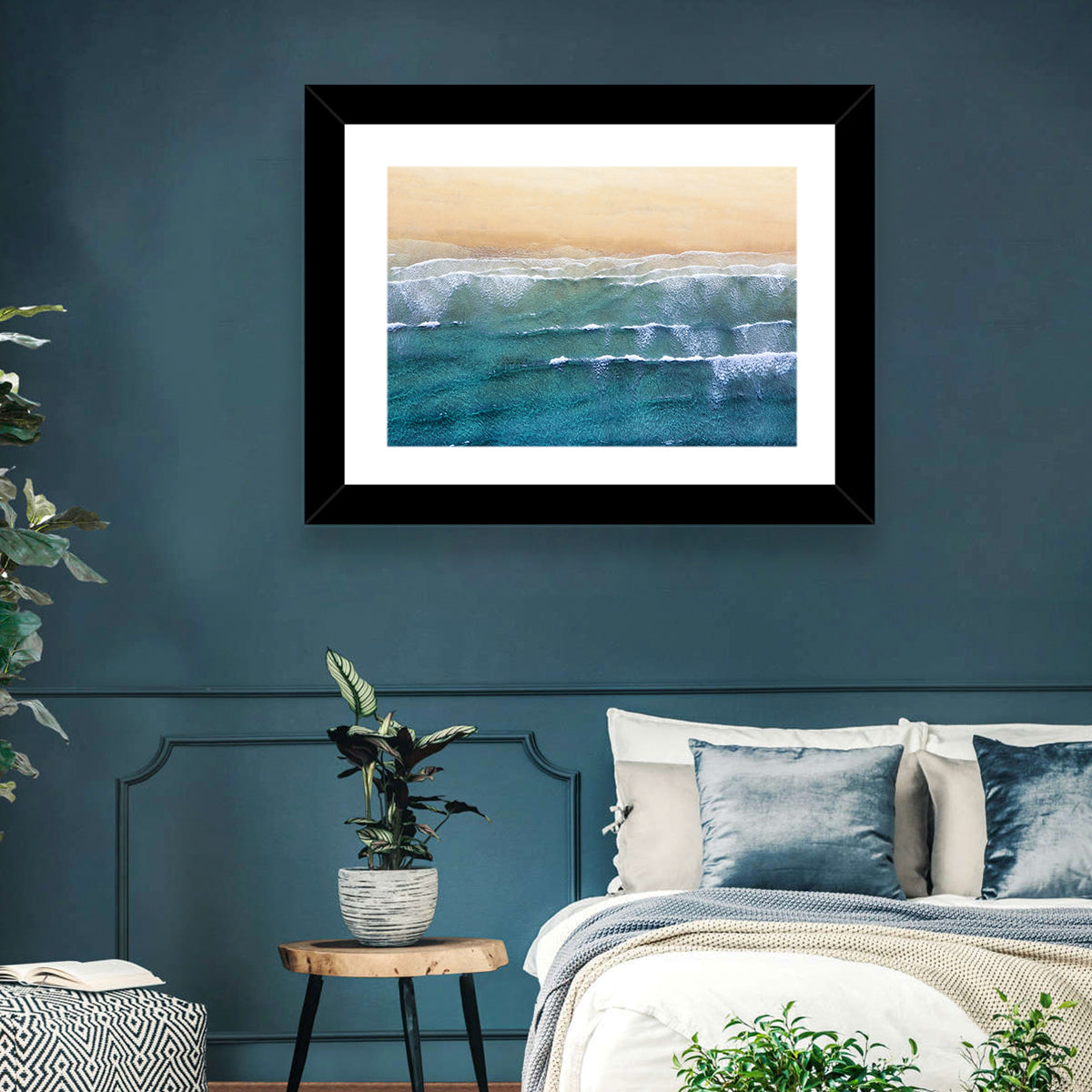 Calm Beachscape Aerial Wall Art