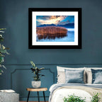 Lake Obersee Reeds at Dusk Wall Art
