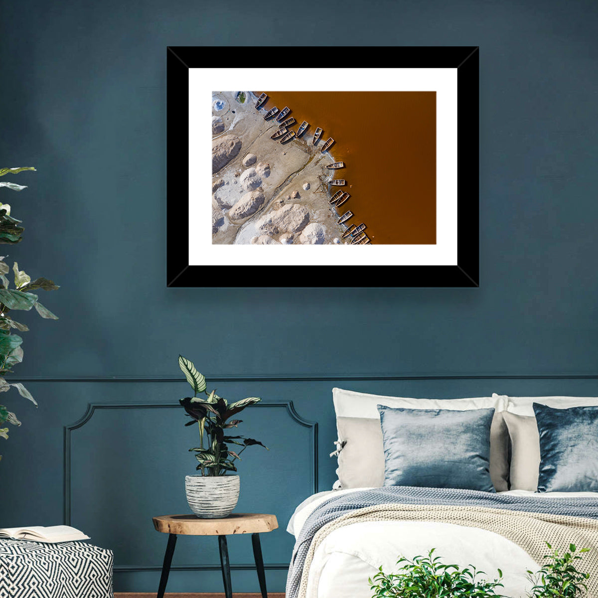 Salt Piles at Lake Retba Wall Art