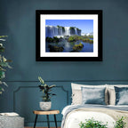 Iguazu Falls Mossy Rocks Wall Art