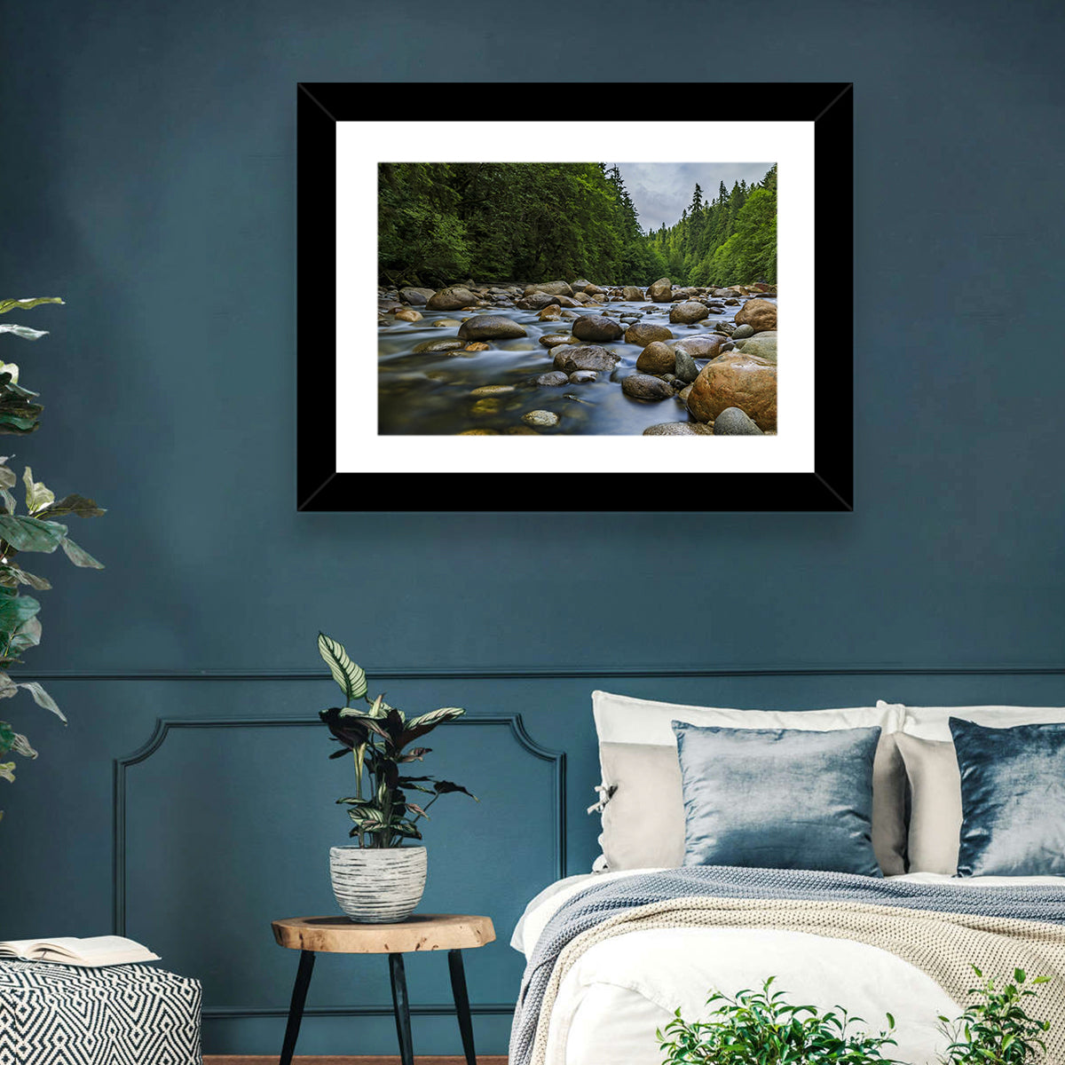 Lynn Canyon Riverbed Forest Wall Art