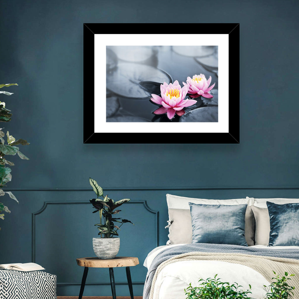 Pink Water Lilies Wall Art