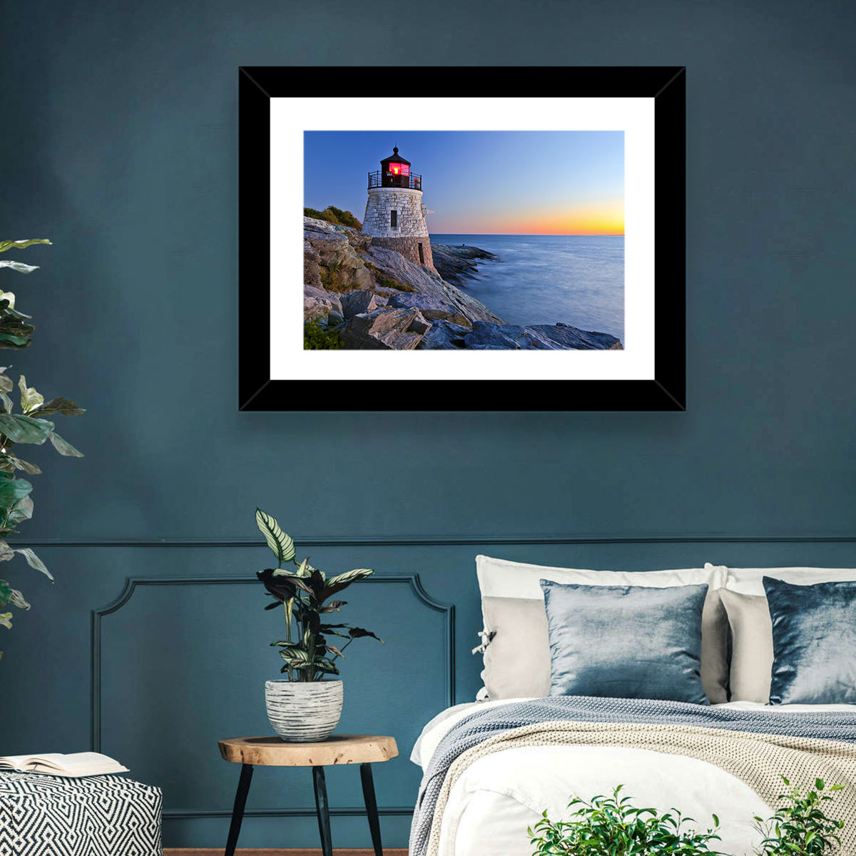 Castle Hill Lighthouse at Dusk Wall Art