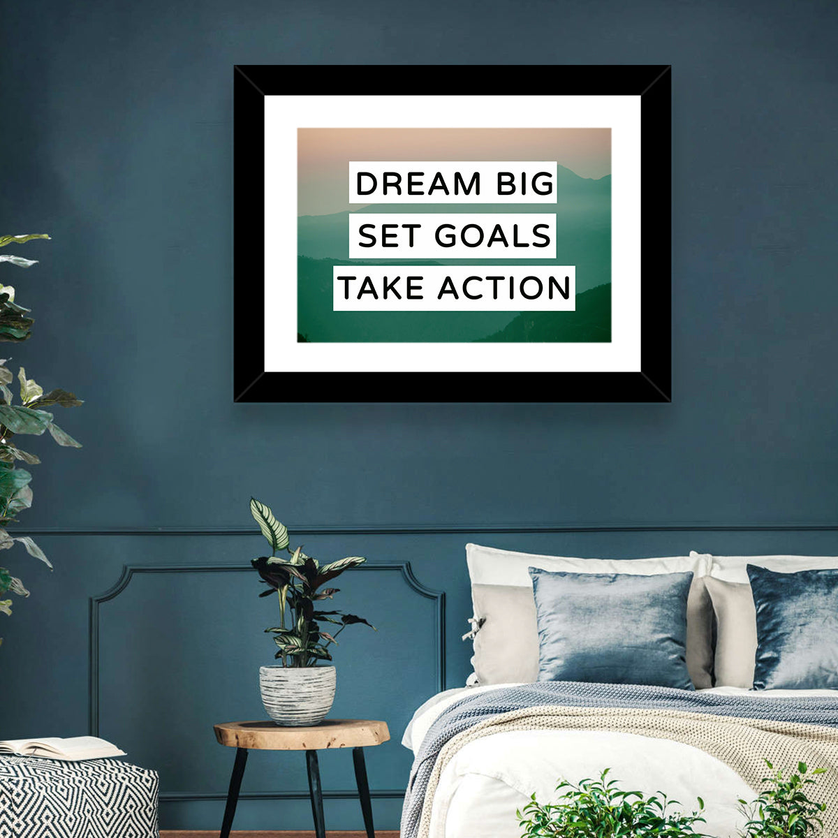 Dream Big Set Goals Wall Art