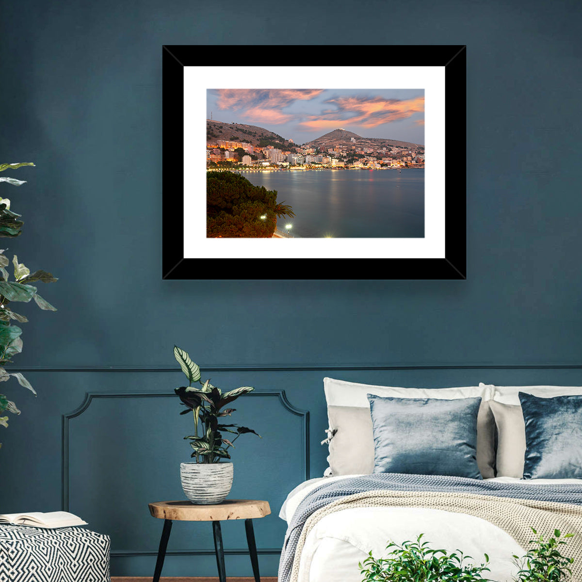 Sarandë Bay at Dusk Wall Art