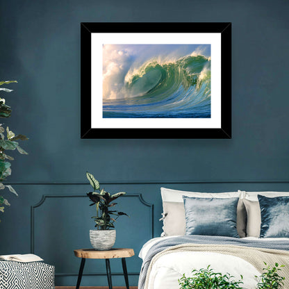 Golden Hour Barrel Wave Wall Art