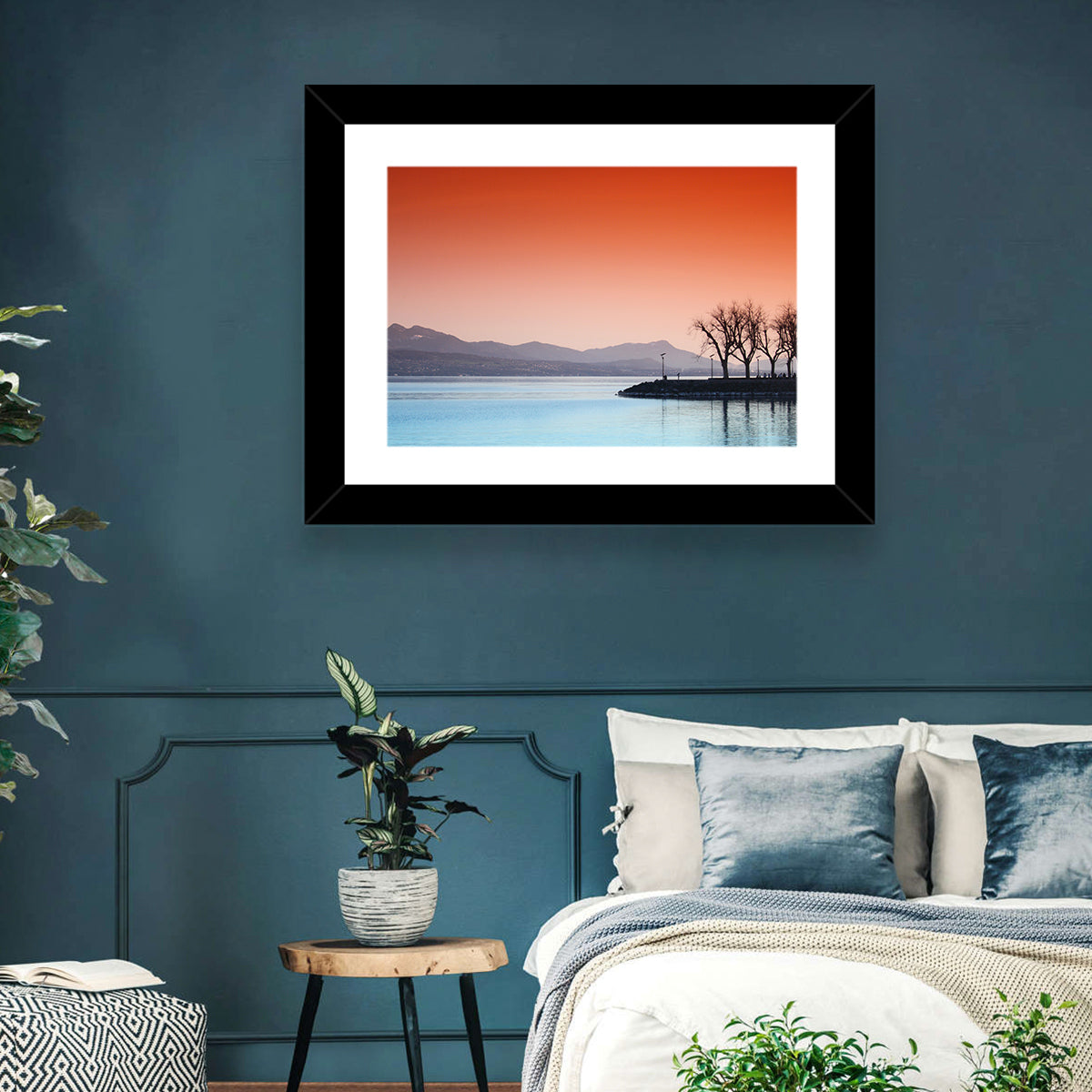 Lake Geneva Sunset Reflection Wall Art