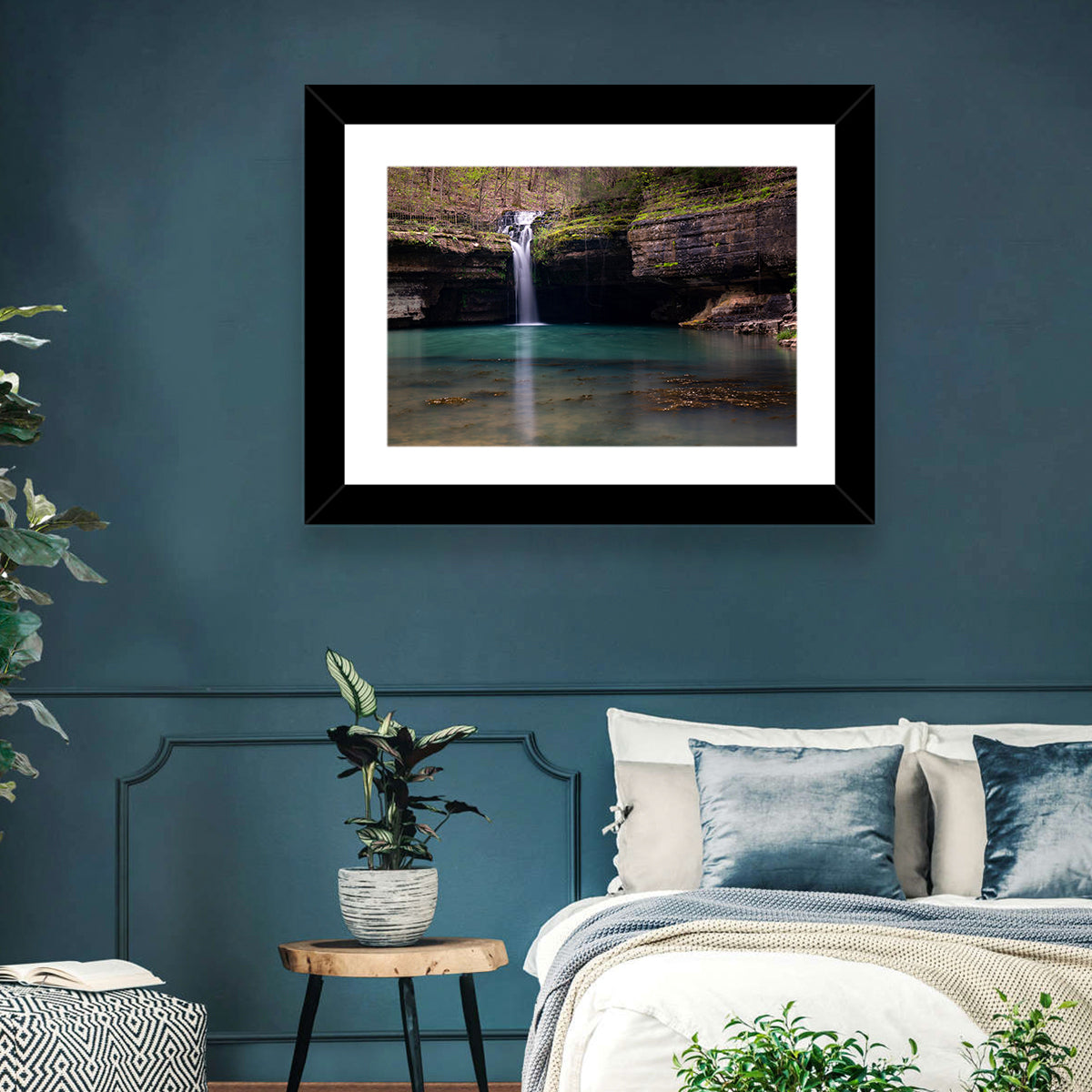 Mossy Cove Waterfall Wall Art