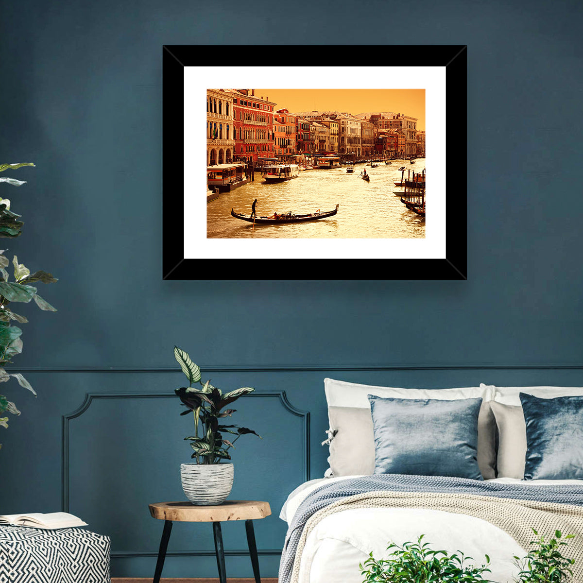 Grand Canal Gondola at Golden Hour Wall Art