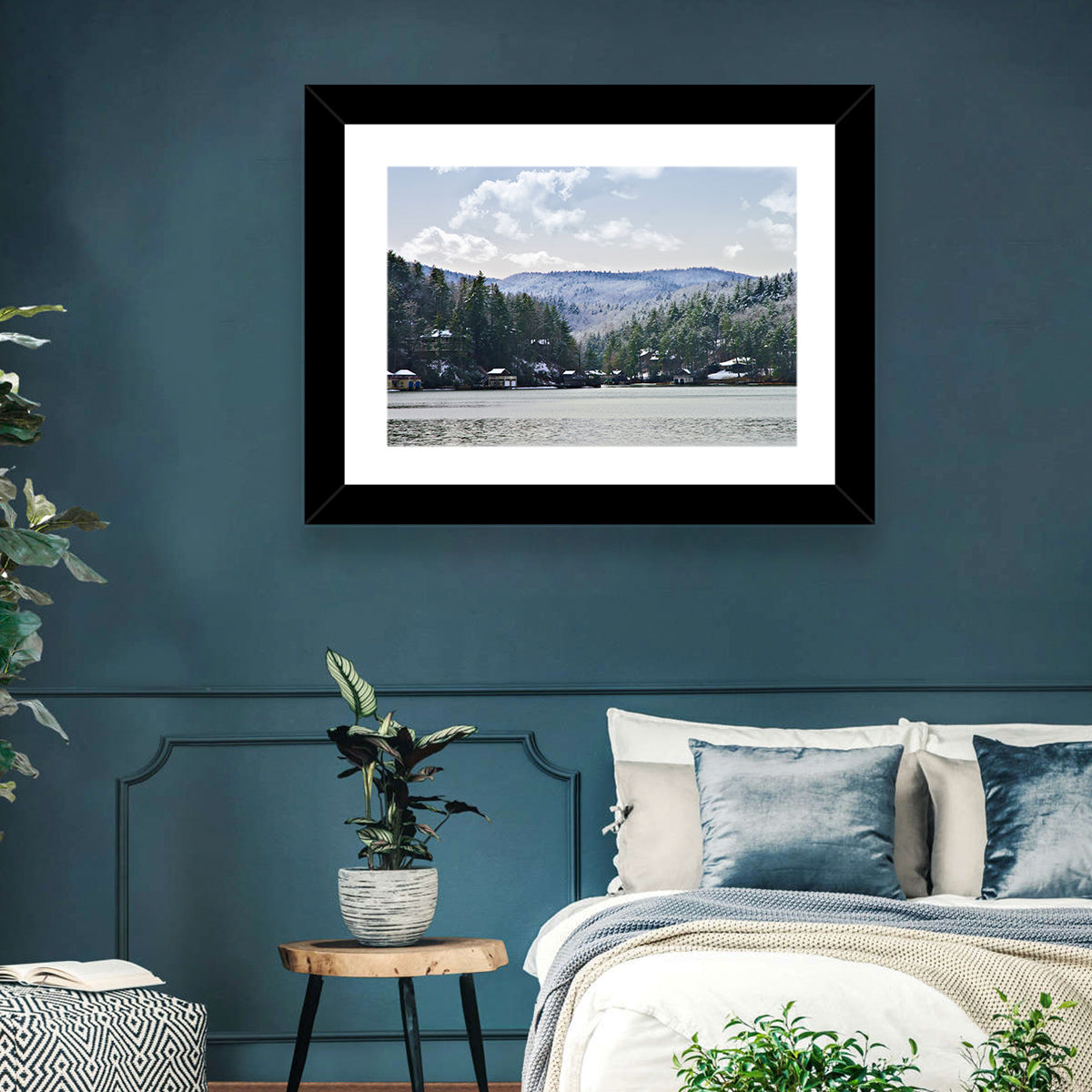 Lake Rabun Winter Scene Wall Art
