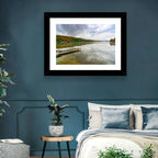 Misty Dock at Lake Squam Wall Art